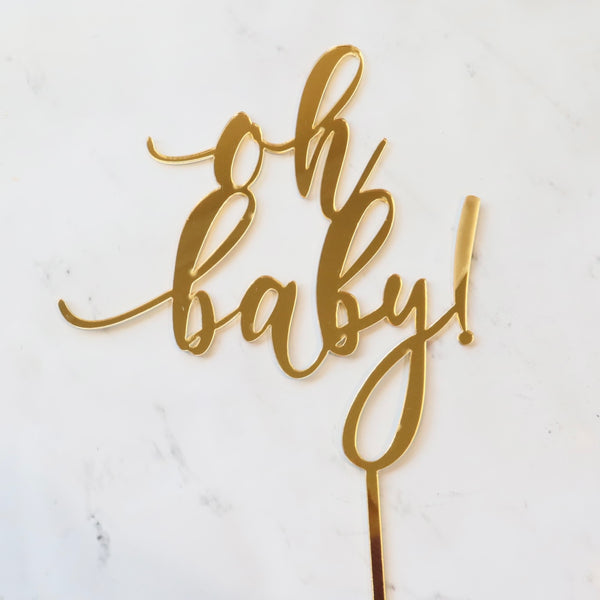 OH BABY CAKE TOPPER