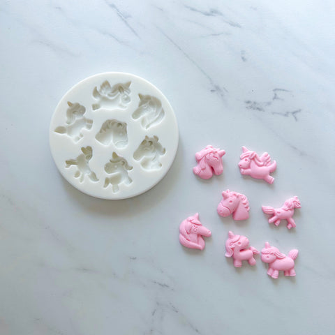 WHIMSICAL UNICORNS MOLD