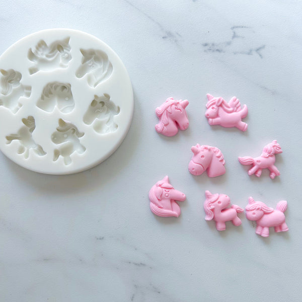 WHIMSICAL UNICORNS MOLD