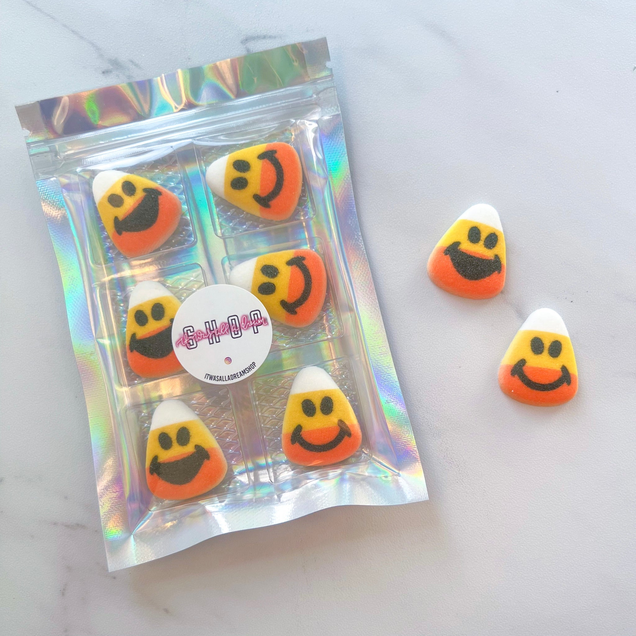 CANDY CORN FACES EDIBLE DECORATIONS
