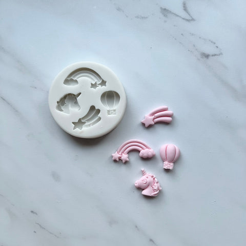 SMALL RAINBOW AND UNICORN MOLD