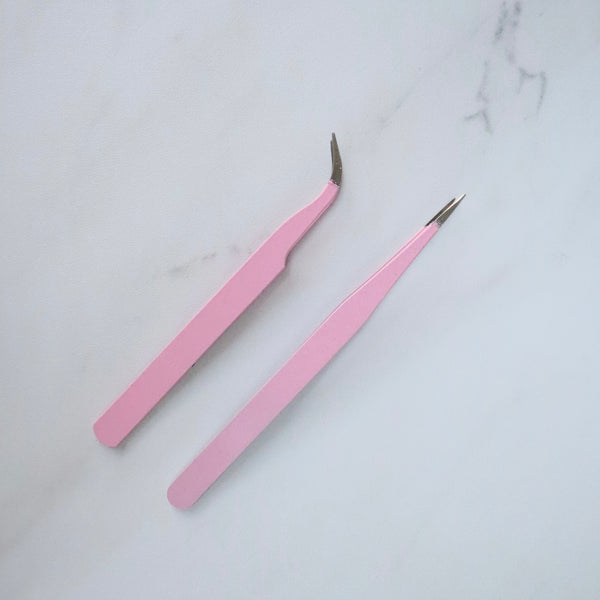 PINK TWEEZER SET