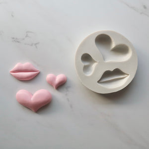 HEARTS AND LIP MOLD