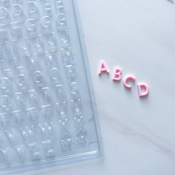 MINI ALPHABET CHOCOLATE MOLDS