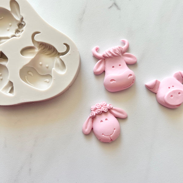 SHEEP COW & PIG MOLD