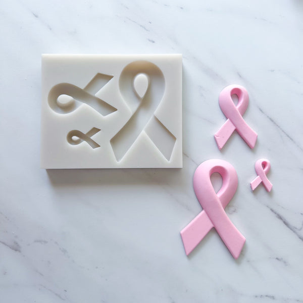 MULTI SIZE CANCER AWARENESS RIBBON TRIO MOLD