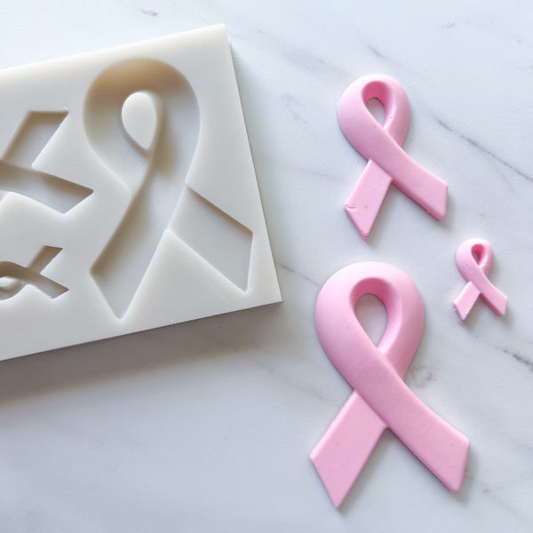 MULTI SIZE CANCER AWARENESS RIBBON TRIO MOLD