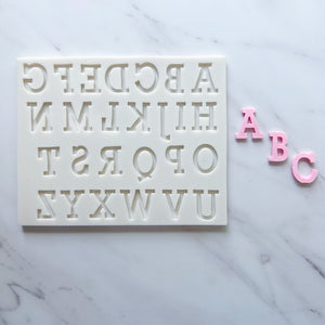 SIMPLE ALPHABET MOLD (UPPERCASE)