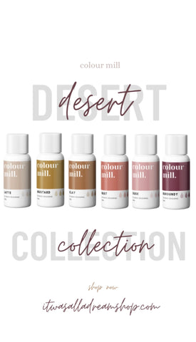 COLOUR MILL OIL BASE COLOURING DESERT COMBO PACK *6 COLORS