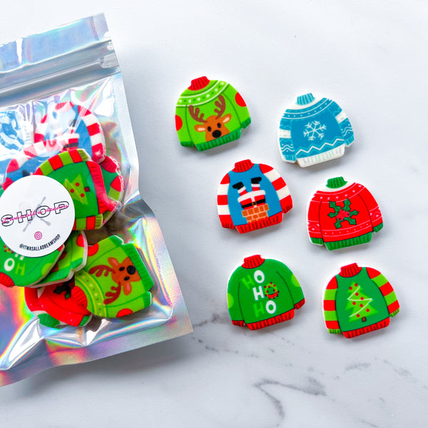 CHRISTMAS SWEATER EDIBLE DECORATIONS