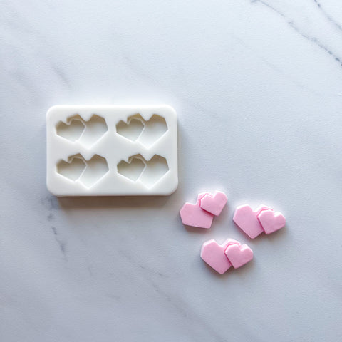 GEOMETRIC HEART DUO MOLD