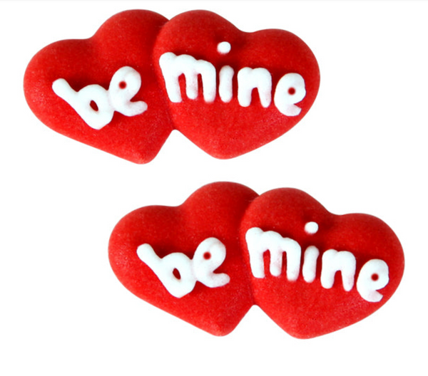 BE MINE HEART EDIBLE DECORATIONS