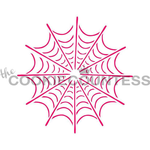 SINGLE SPIDER WEB STENCIL