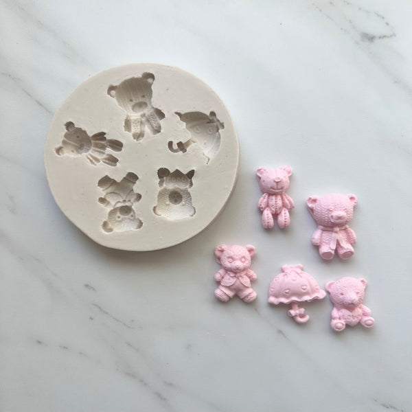 TEDDY BEAR QUAD WITH UMBRELLA MOLD