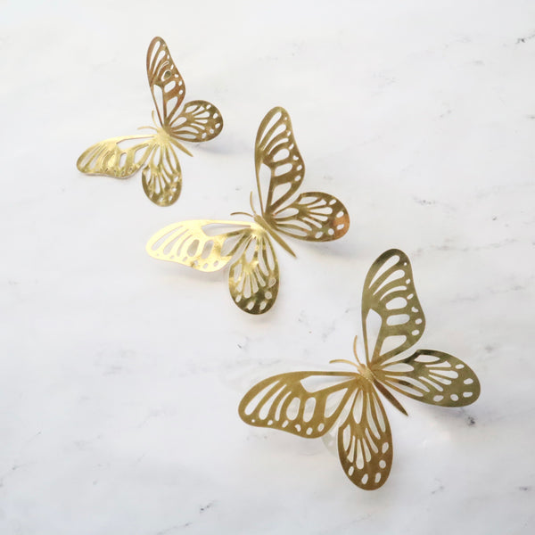 GOLD PAPER BUTTERFLIES