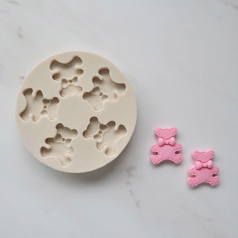 TEDDY BEARS WITH BOWTIE MOLD