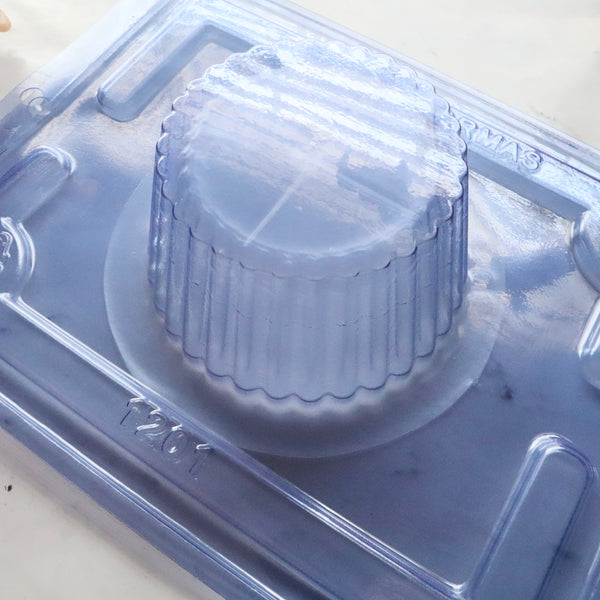 GIANT CUPCAKE LINER CHOCOLATE MOLD (3-PART)